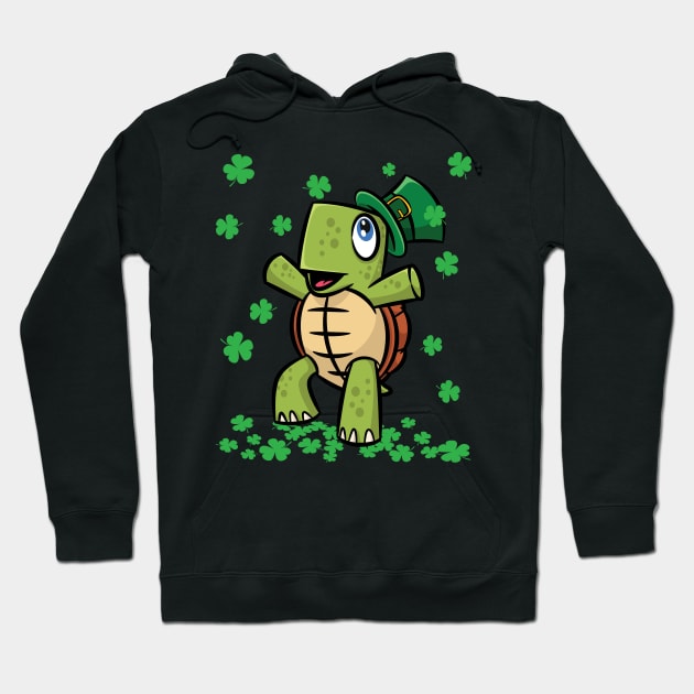 Awesome St Patricks Day Adorable Turtle Hoodie by teeleoshirts